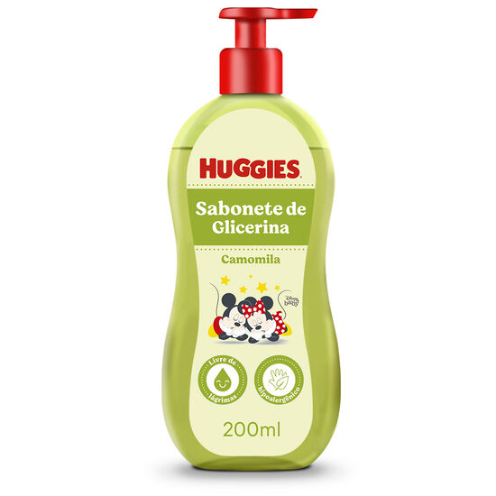 Sabonete Líquido Huggies Camomila para Recém-Nascidos 200ml